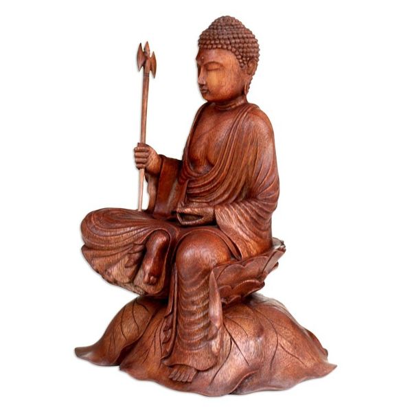 Alternate image for Unique Wood Sculpture from Indonesia Buddhas Journey