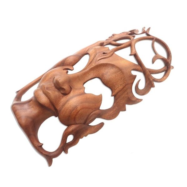 Alternate image for Modern Handcarved Wood Bask Dreaming Princess