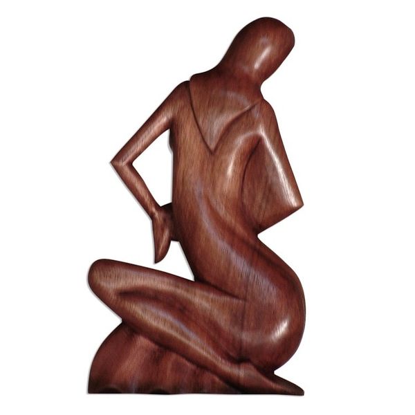 Alternate image for Unique Indonesian Wood Sculpture Motherhood