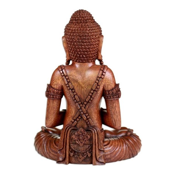 Alternate image for Suar Wood Buddha Sculpture Spiritual Man
