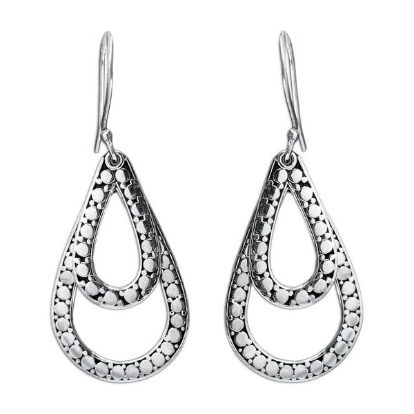 Alternate image for Sterling Silver Dangle Earrings Raindrop Tears