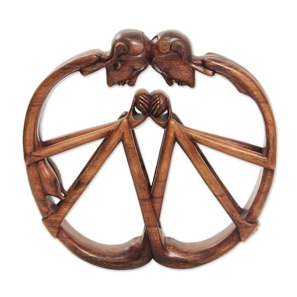 Alternate image for Wood statuette Eternal Love