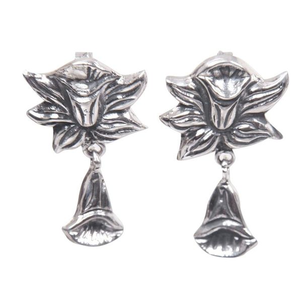 Alternate image for Sterling silver flower earrings Radiant Daffodils