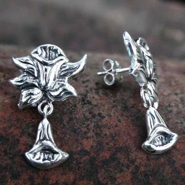 Alternate image for Sterling silver flower earrings Radiant Daffodils
