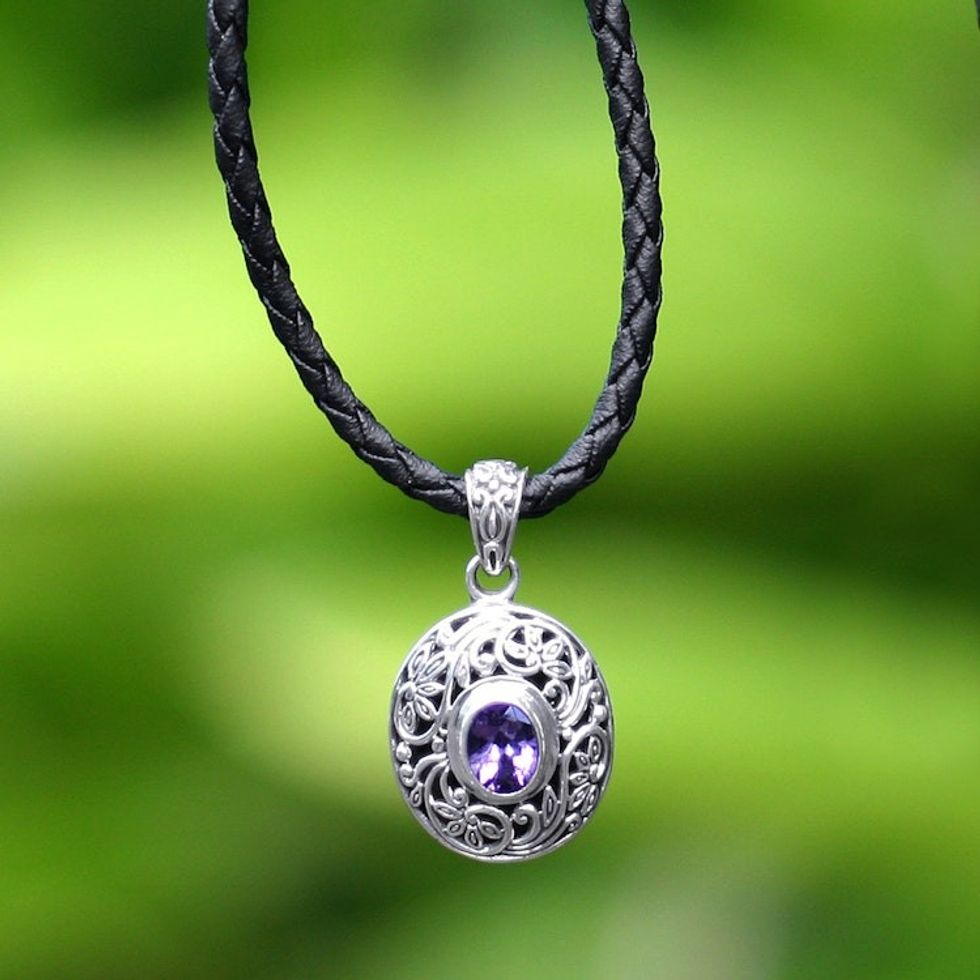 Hand Made Silver and Amethyst Necklace 'Wild Beauty'