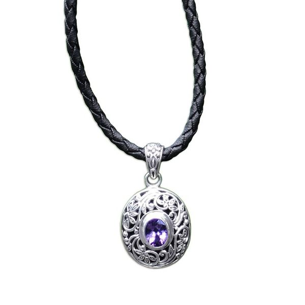 Alternate image for Hand Made Silver and Amethyst Necklace Wild Beauty