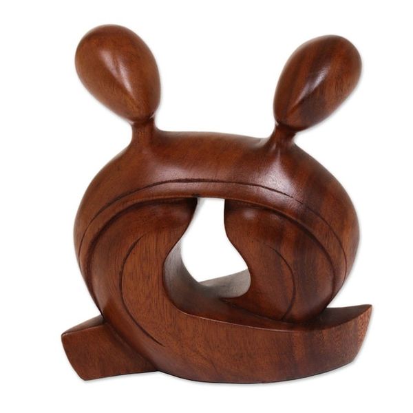 Alternate image for Romantic Wood Sculpture Our Love Forever