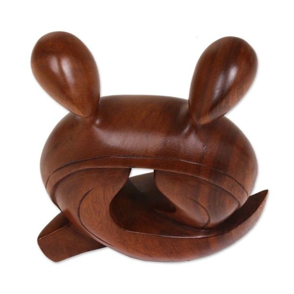Alternate image for Romantic Wood Sculpture Our Love Forever