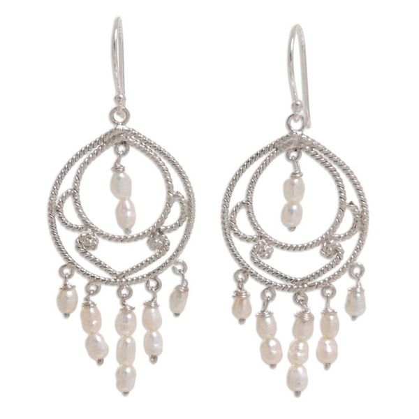 Alternate image for Pearl chandelier earrings Gracious Lady