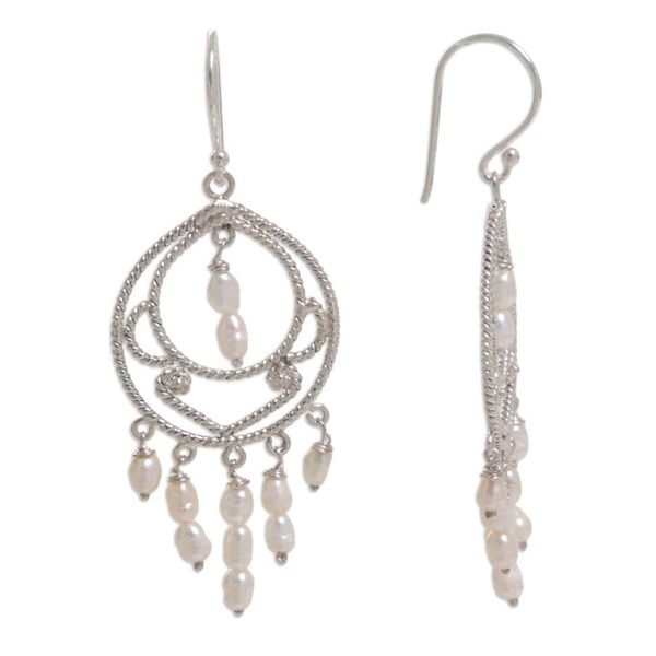 Alternate image for Pearl chandelier earrings Gracious Lady