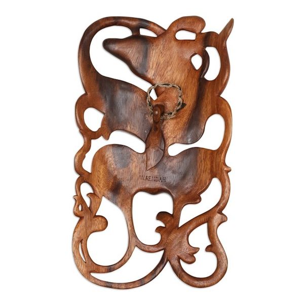 Alternate image for Wood mask Dolphin Bondres