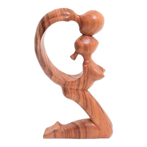 Alternate image for Romantic Wood Sculpture So in Love