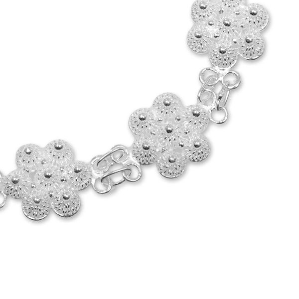 Alternate image for Artisan Crafted Sterling Silver Station Bracelet from Bali Seven Stupas
