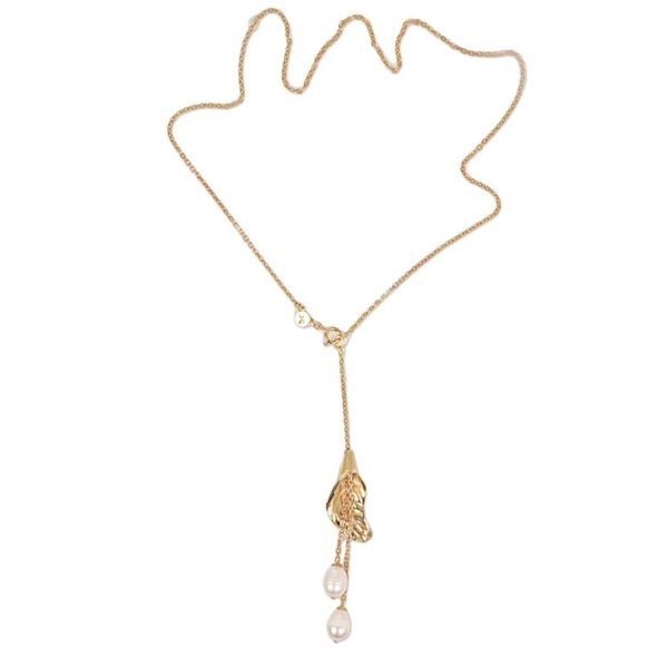 Alternate image for Gold Plated Sterling Silver Link Necklace Pearl Indonesia Moonlight Grapes