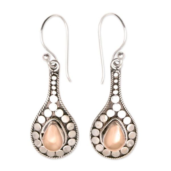 Alternate image for Fair Trade Earrings with Gold Accents Dragons Nest