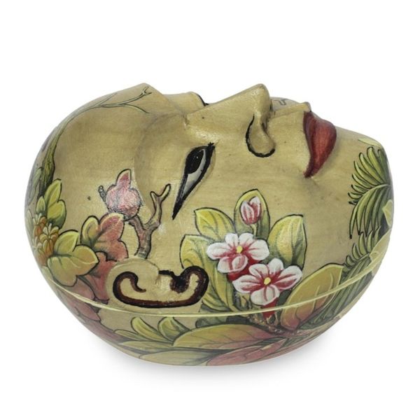 Alternate image for Balinese Handcrafted Hindu Theme Decorative Box Portrait of Subali