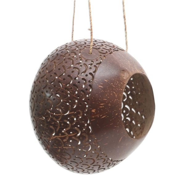 Alternate image for Coconut Shell Hanging Birdhouse from Indonesia Sea Scales