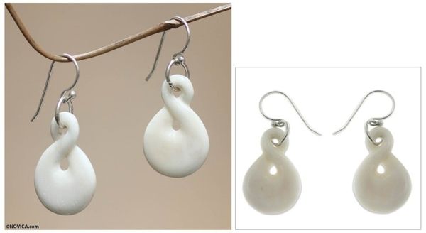 Alternate image for Handmade Earrings from Bali Figure Eight