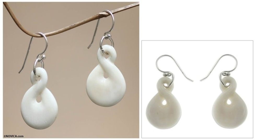 Handmade Earrings from Bali 'Figure Eight'