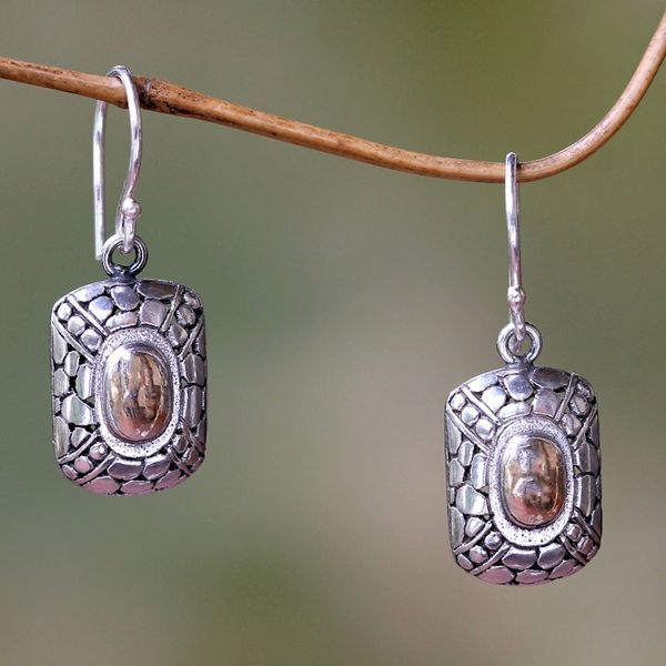 Alternate image for Gold Accent Dangle Earrings from Bali Kissed by the Sun