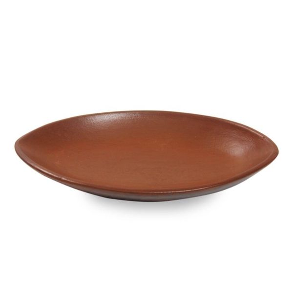 Alternate image for Handcrafted Terracota Ceramic Serving Plate Perahu