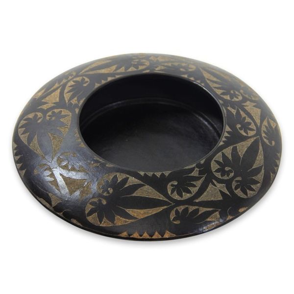 Alternate image for Low Round Terracotta Decorative Vase Java Jungle