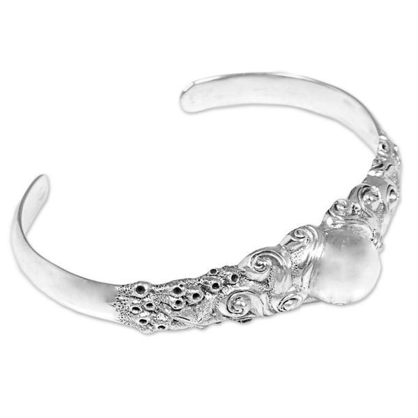 Alternate image for Sterling Silver Cuff Bracelet of an Octopus from Indonesia Octopus of the Deep