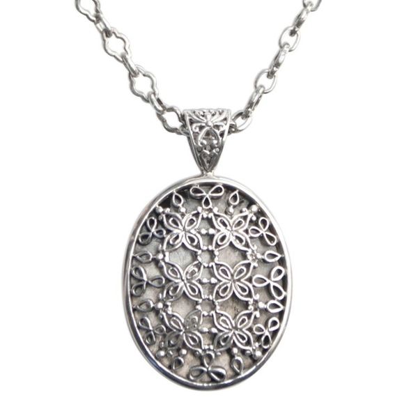 Alternate image for Sterling silver pendant necklace Jasmine at Night