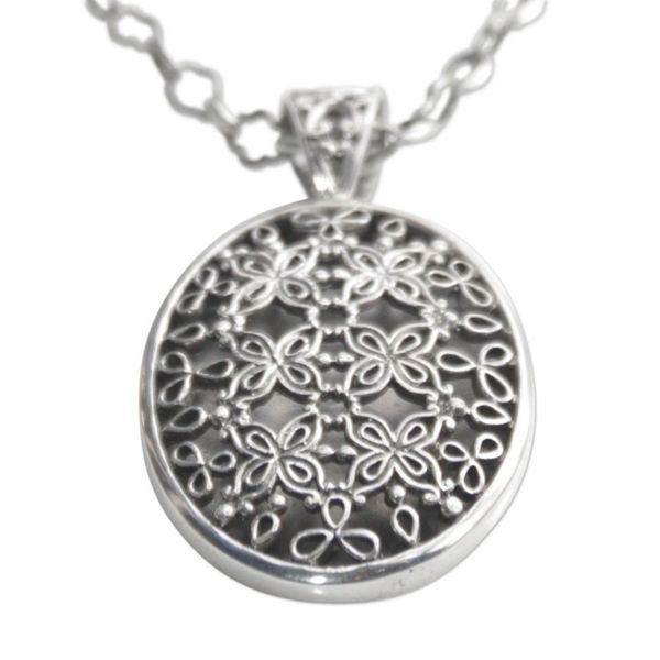 Alternate image for Sterling silver pendant necklace Jasmine at Night