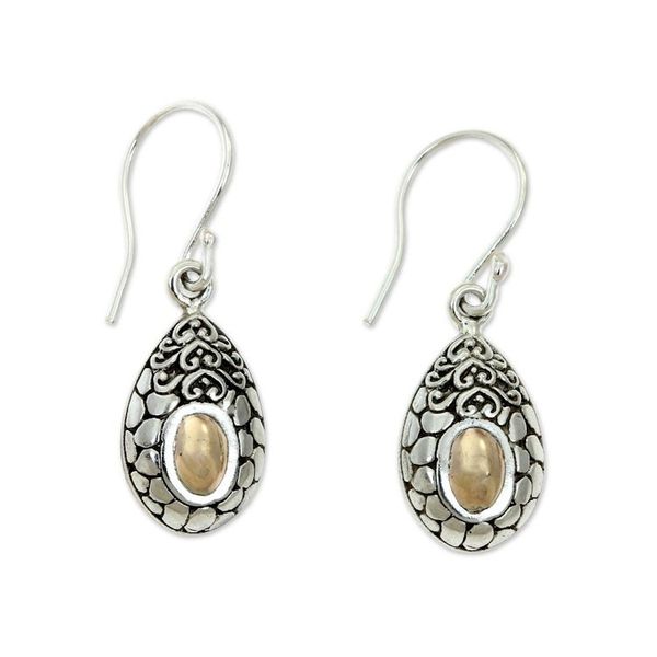 Alternate image for Gold Accented Dangle Earrings from Bali Golden Tears