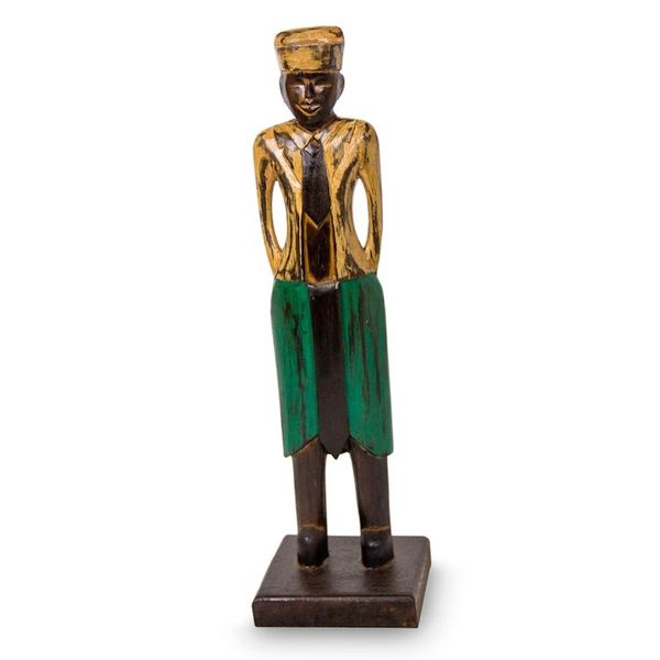 Alternate image for Indonesian Colonial Style Wood Sculpture Regional Chief