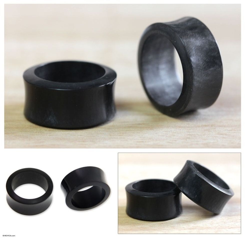 Horn ear plugs 'Black Halo'