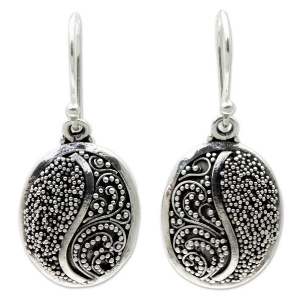Alternate image for Handcrafted Silver Granule Earrings from Bali Seeds of Beauty