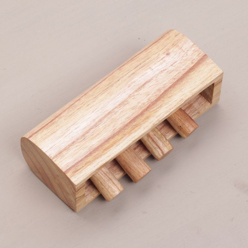 Hand Carved Wood Percussion Instrument from Bali 'Natural Melody'