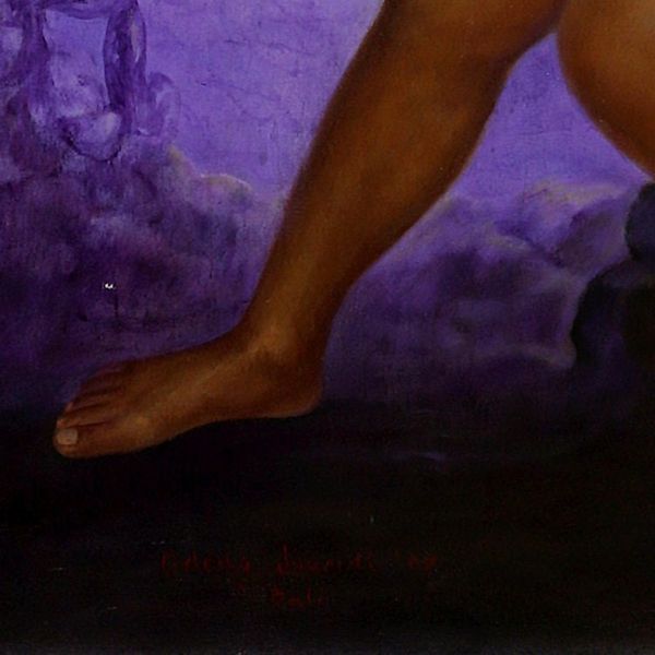 Alternate image for Surreal Underwater Oil Portrait of a Balinese Nude Deep Smile