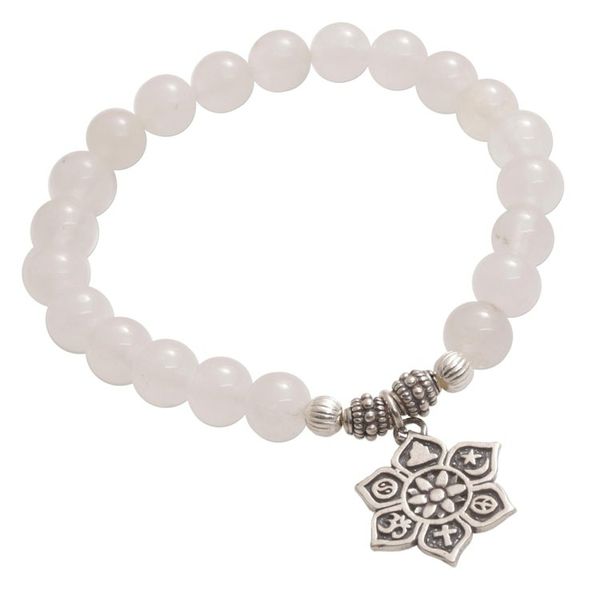Alternate image for Moonstone Beaded Stretch Bracelet from Bali Unity Flower