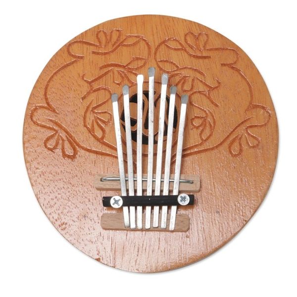 Alternate image for Handcrafted Coconut Shell Kalimba Thumb Piano from Bali Gecko Melody
