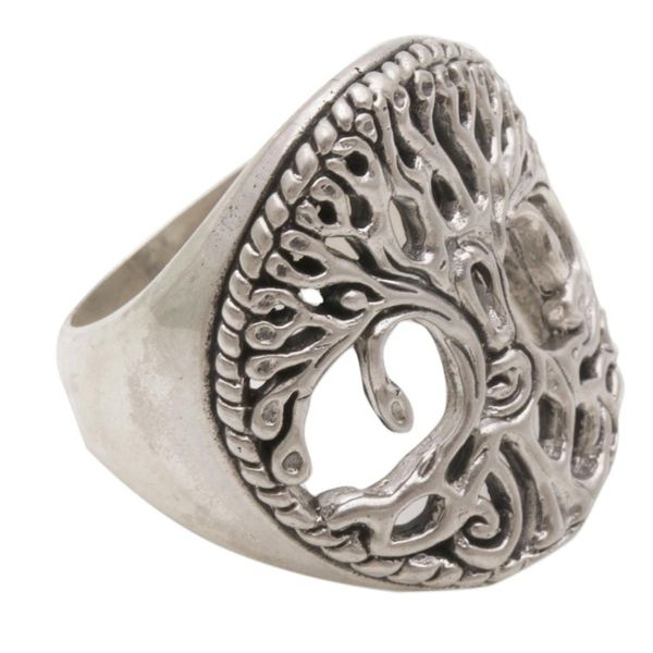 Alternate image for Sterling Silver Tree Cocktail Ring by Balinese Artisans Bali Tree