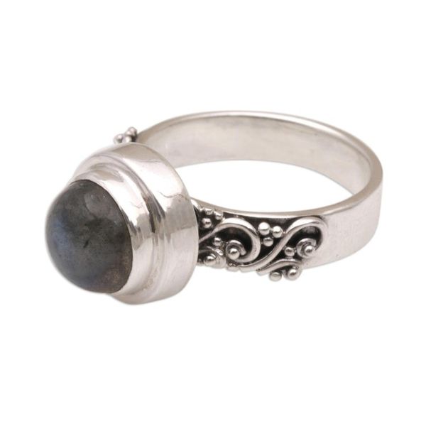 Alternate image for Labradorite and Sterling Silver Cocktail Ring from Bali Magnificent Forest