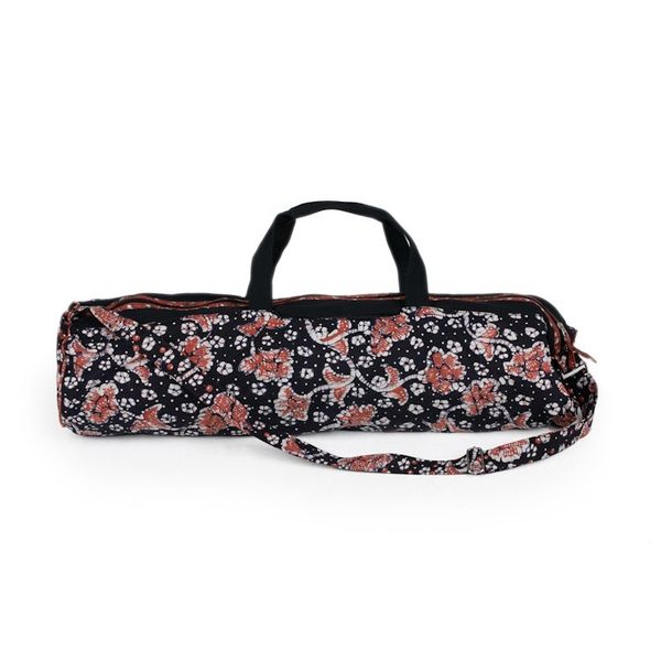 Alternate image for Handcrafted Javanese Cotton Batik Yoga Mat Bag Stars and Roses