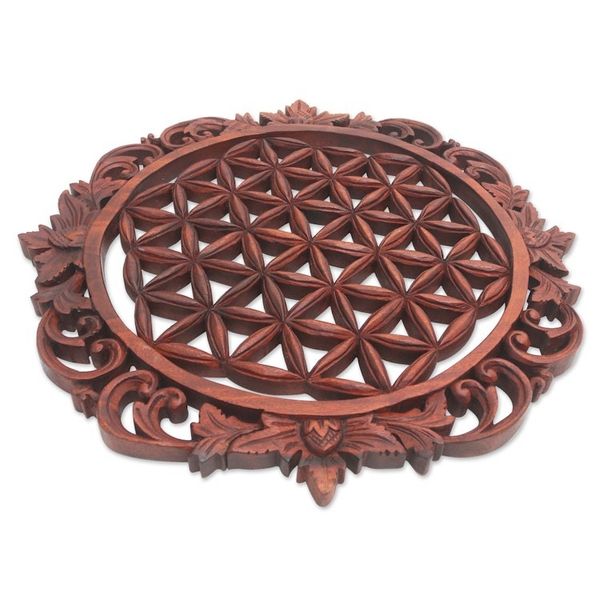 Alternate image for Hand Carved Suar Wood Wall Relief Panel from Bali Love of Bali