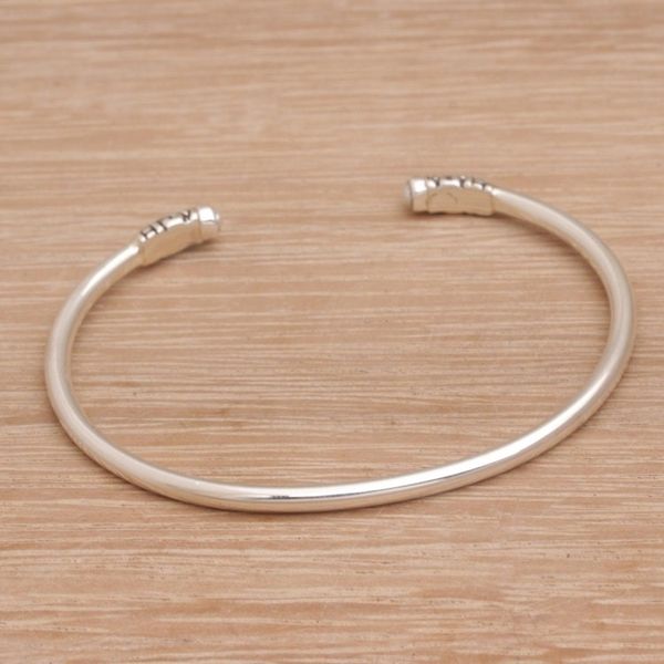 Alternate image for Feminine Cultured Pearl and Sterling Silver Cuff Bracelet Discreetly Yours