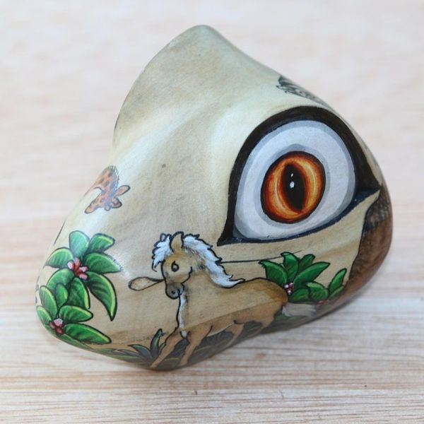 Alternate image for Hand Painted Frog Shaped Crocodile Wood Animal Jewelry Box Wilderness Frog