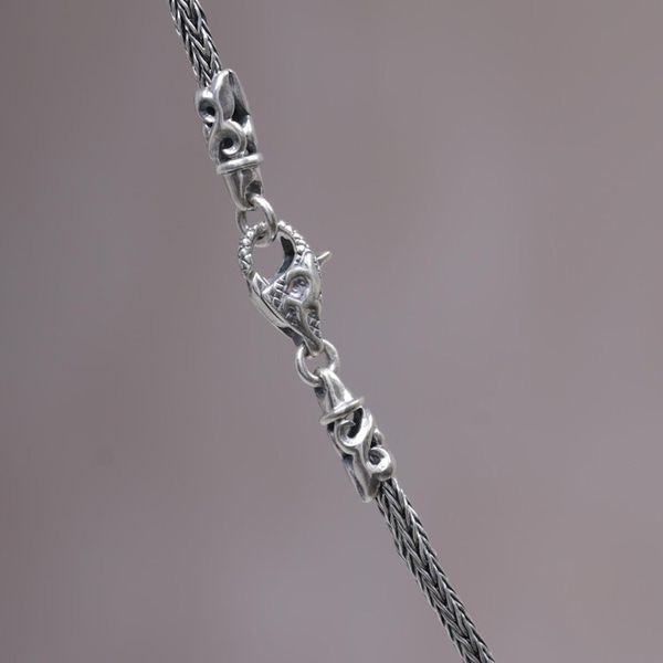 Alternate image for Sterling Silver Helmet Pendant Necklace from Indonesia Hayam Wuruk Helmet