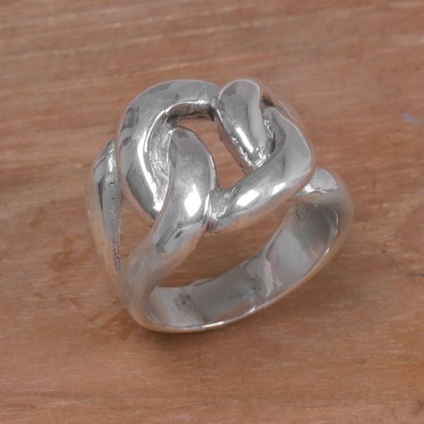 Alternate image for 925 Sterling Silver Unisex Cocktail Ring from Indonesia Bold and Brave