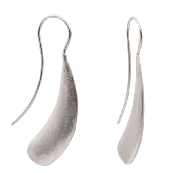 Alternate image for 925 Sterling Silver Boomerang Drop Earrings from Indonesia Shining Boomerangs
