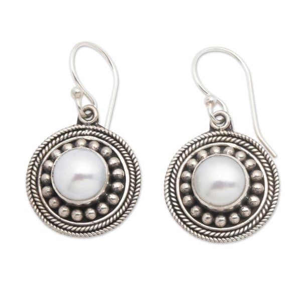 Alternate image for Culture Mabe Pearl and Sterling Silver Dangle Earrings Moonlight Dance