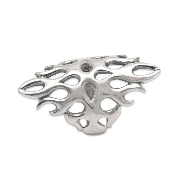 Alternate image for Openwork Sterling Silver Cocktail Ring from Bali Gleaming Flame