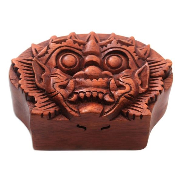 Alternate image for Bhoma Suar Wood Puzzle Box from Bali Bhoma Protector