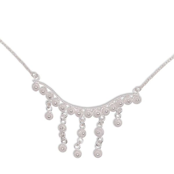 Alternate image for Dangling Sterling Silver Pendant Necklace from Java Glistening Stupa